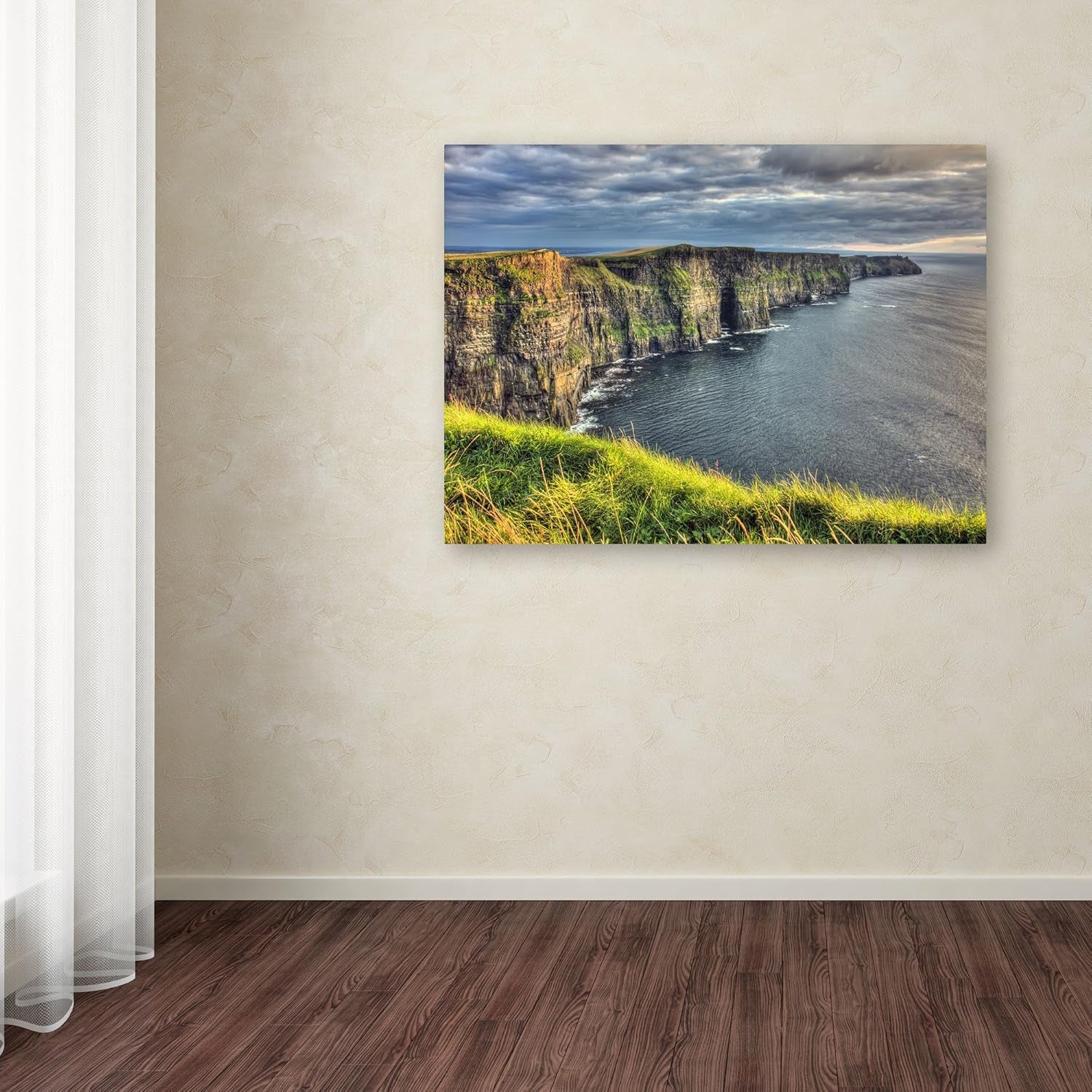 Stunning Canvas Wall Art - Pierre Leclerc 'Cliffs of Moher, Ireland' for Elegant Living Room, Bedroom, or Office Décor