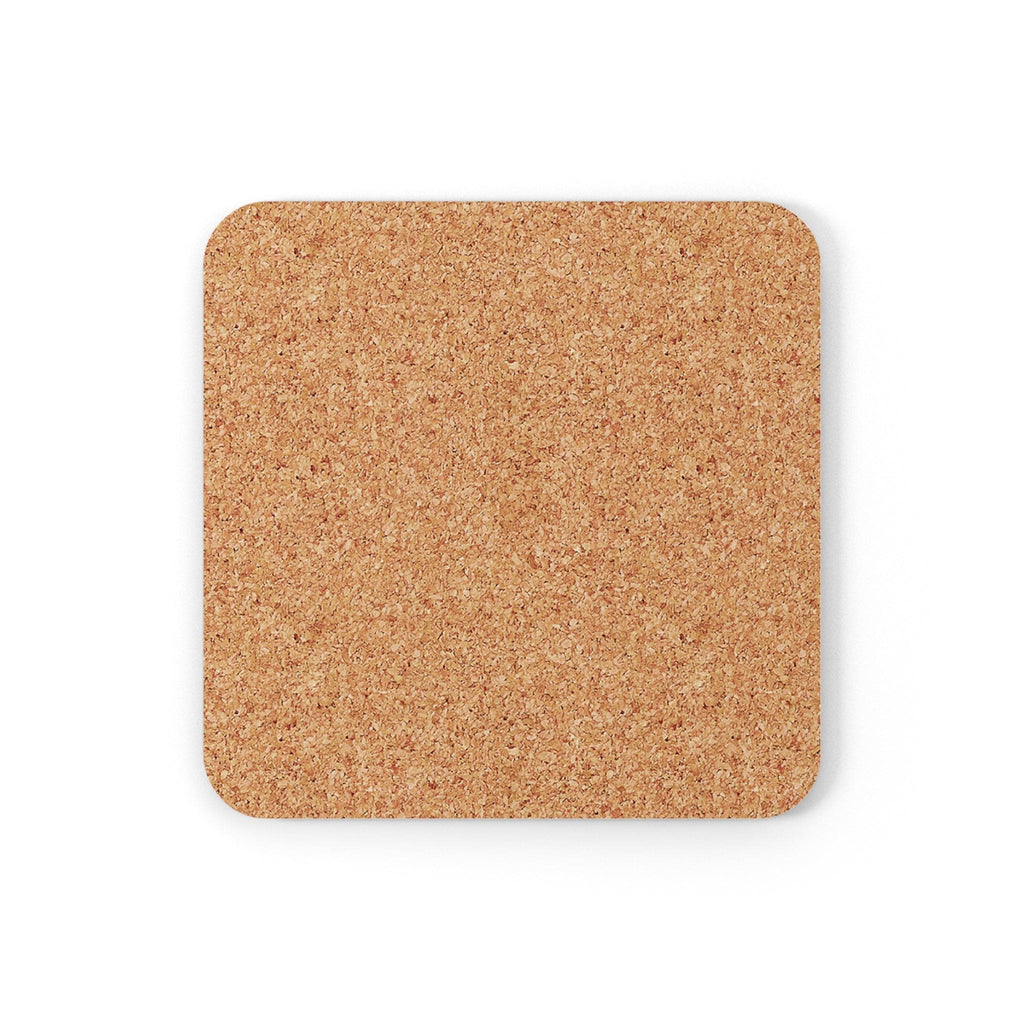 Coaster Set of 4 for Drinks Mint Green and Brown Spotted Illustration-1