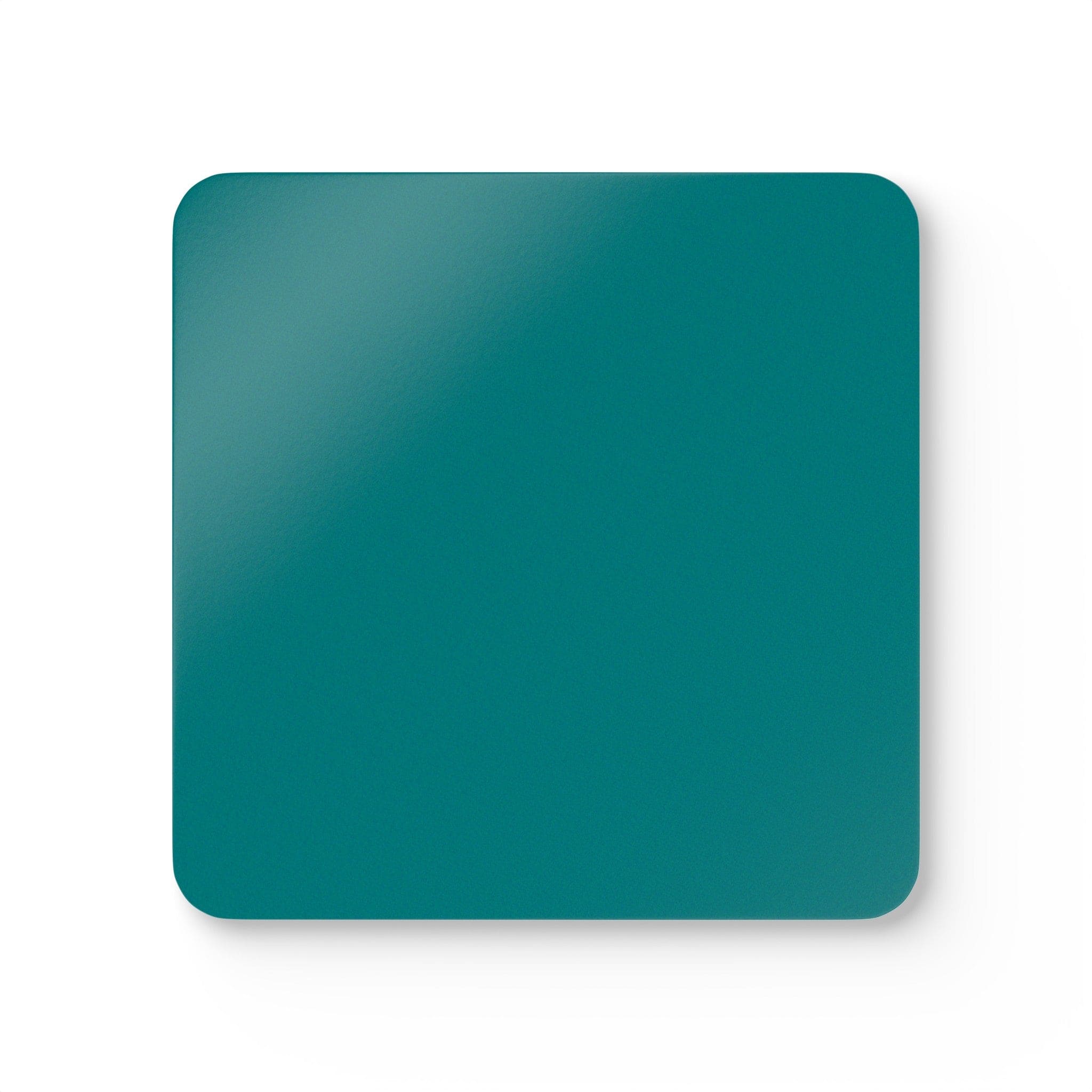 Handcrafted Square Coaster Set of 4 Dark Teal Green-1